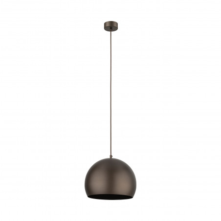 Lampa wisząca Zoe - Brązowa kula metalowa | TK Lighting