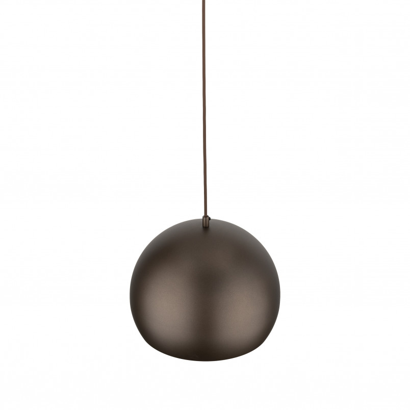 Lampa wisząca Zoe - Brązowa kula metalowa | TK Lighting