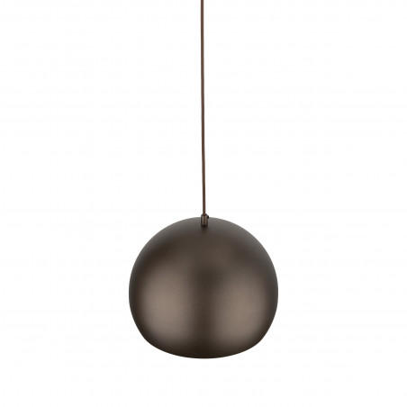 Lampa wisząca Zoe - Brązowa kula metalowa | TK Lighting