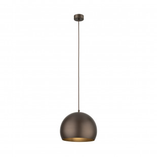 Lampa wisząca Zoe - Brązowa kula metalowa | TK Lighting