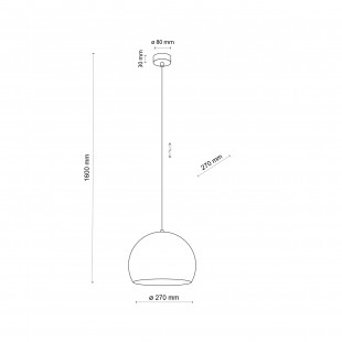 Lampa wisząca Zoe ceglana TK Lighting | Nowoczesny design