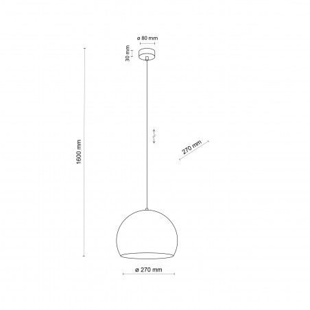 Lampa wisząca Zoe ceglana TK Lighting | Nowoczesny design