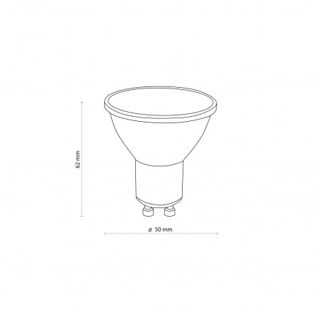 Żarówka GU10 LED TK Lighting - Ciepła Biała 5W | Sklep z Lampami