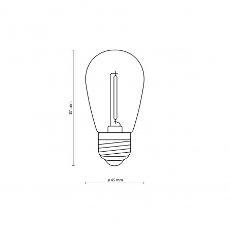 Żarówka LED E27 TK Lighting - Ciepła barwa, 1W - Kup teraz!