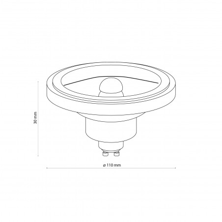 Żarówka LED GU10 TK Lighting 11W 4000K - Oświetlenie