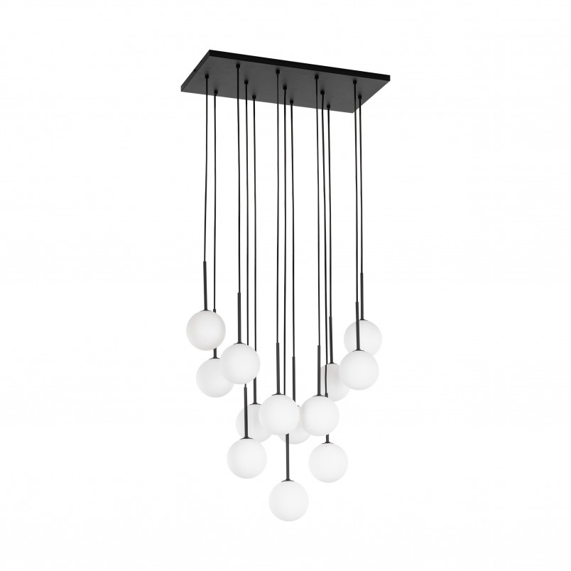 Lampa wisząca Martin | 13 kulek, biało-czarna | TK Lighting