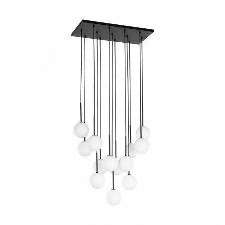Lampa wisząca Martin | 13 kulek, biało-czarna | TK Lighting