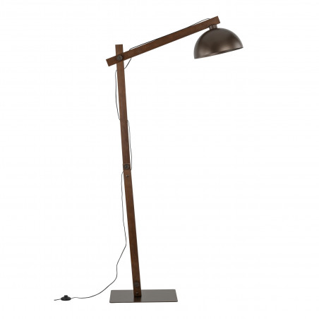 Lampa podłogowa Loft Oslo 180cm | TK Lighting - Brąz/Orzech