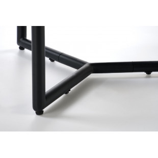 Stolik szklany okrągły Cosmo 60cm czarny | Halmar