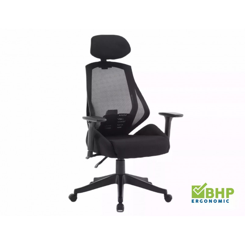 Fotel biurowy Signal Q-406 M - Ergonomiczny, Czarny