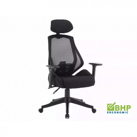 Fotel biurowy Signal Q-406 M - Ergonomiczny, Czarny