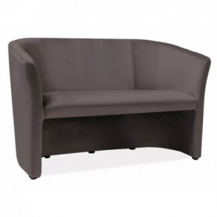 Sofa 2-osobowa welurowa TM-2 szara Signal - Komfort i styl