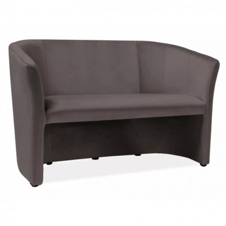 Sofa 2-osobowa welurowa TM-2 szara Signal - Komfort i styl