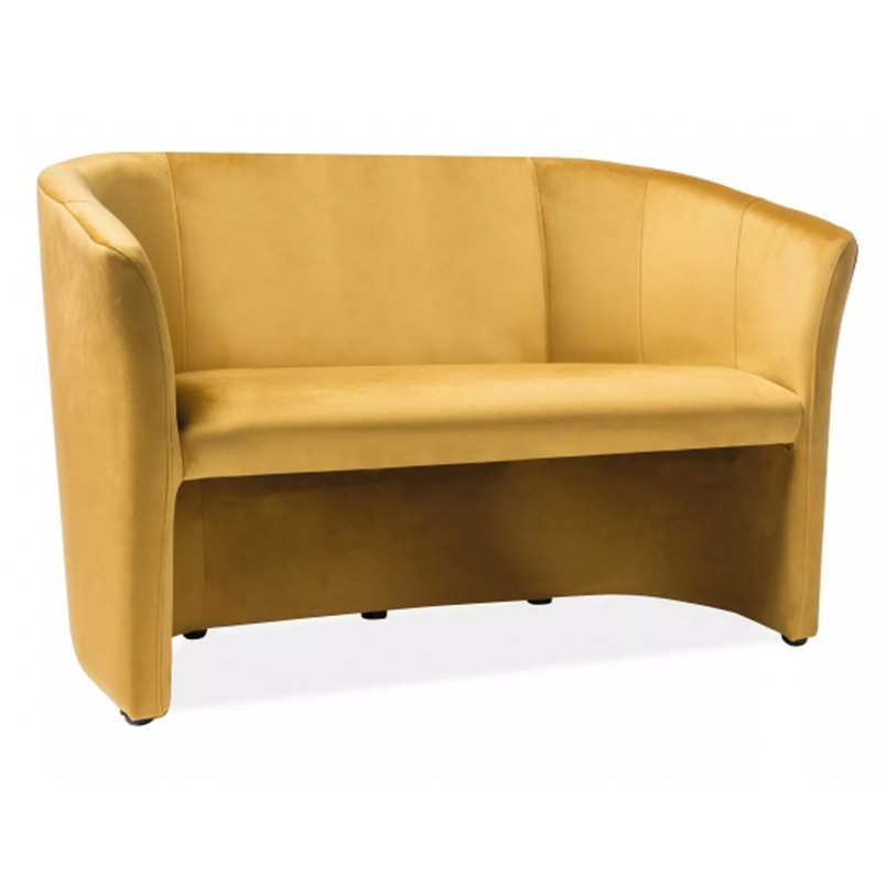 Sofa 2-osobowa welurowa Signal TM-2 Curry | Komfort i styl