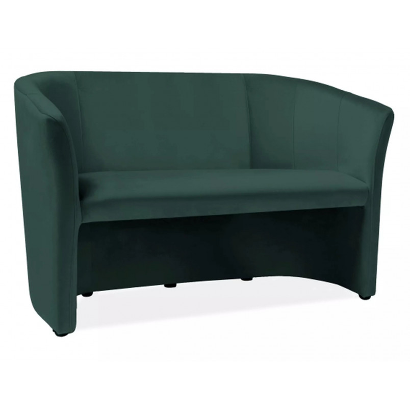 Sofa 2-osobowa welurowa TM-2 zielona Signal - Komfort i styl