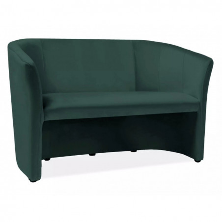 Sofa 2-osobowa welurowa TM-2 zielona Signal - Komfort i styl