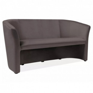 Sofa 3-osobowa welurowa TM-3 szara Signal | Komfort i styl