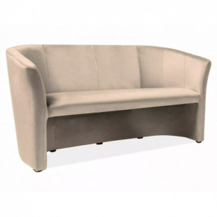Sofa 3-osobowa welurowa Signal TM-3 - Beżowa, 160cm