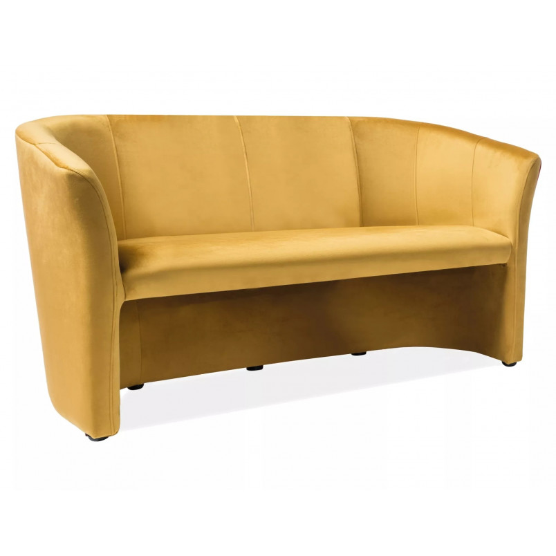 Sofa 3-osobowa welurowa TM-3 Signal - Komfort i styl w curry