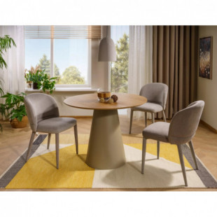 Stół okrągły Angel 100cm dąb/kaszmir Signal - Elegancki design