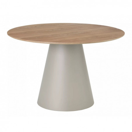 Stół okrągły Angel 120cm dąb/kaszmir Signal - Elegancki design