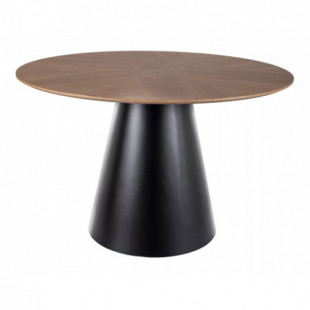 Stół okrągły Angel 120cm dąb/czarny Signal - Elegancki design