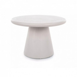 Stolik kawowy Aurora Signal - Mikrocement, 60cm - Jasny Szary