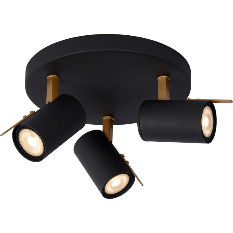 Reflektor sufitowy LED czarny Grony III - Lucide | Sklep