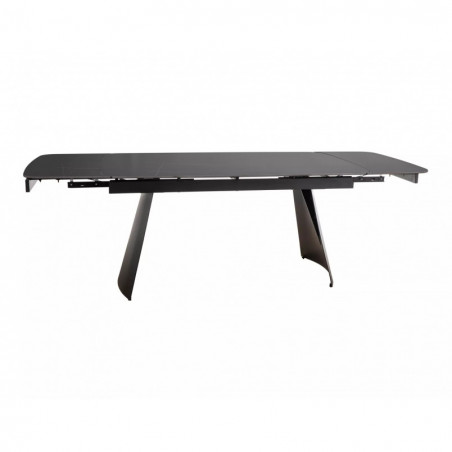 Stół rozkładany Signal Bacardi | Czarny marmur, 160-240x90cm