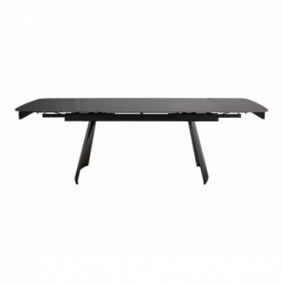 Stół rozkładany Signal Bacardi | Czarny marmur, 160-240x90cm