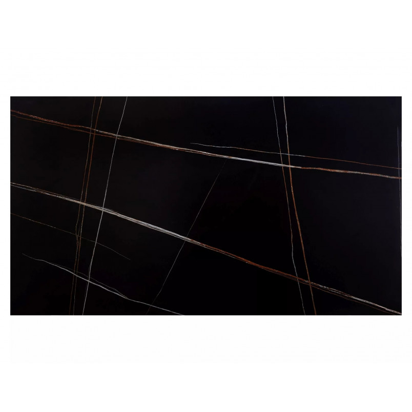 Stół rozkładany Signal Bacardi | Czarny marmur, 160-240x90cm