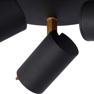 Reflektor sufitowy LED czarny Grony III - Lucide | Sklep