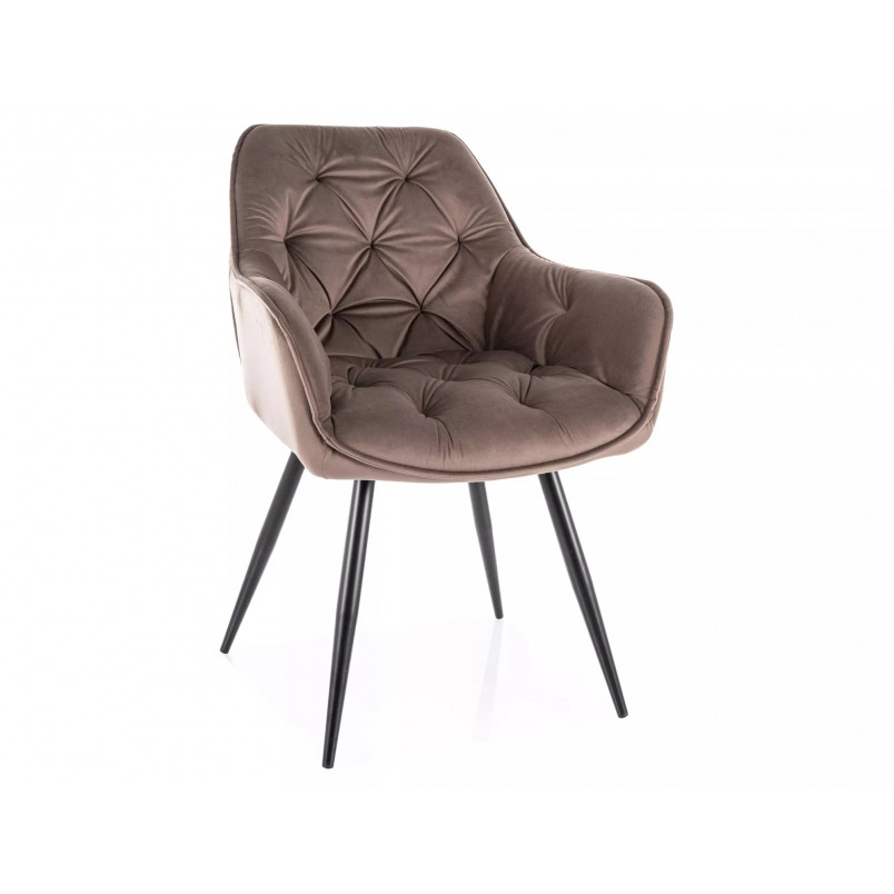 Krzesło welurowe Signal Cherry Velvet - Stylowy design i komfort