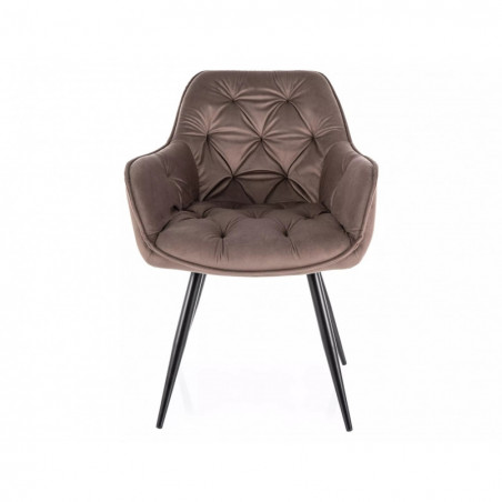Krzesło welurowe Signal Cherry Velvet - Stylowy design i komfort