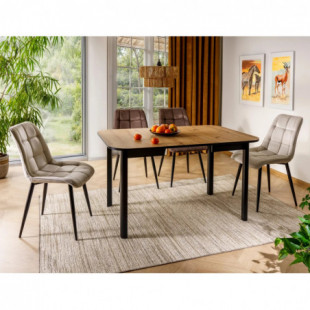 Krzesło welurowe Chic Velvet cappuccino Signal - Stylowy design