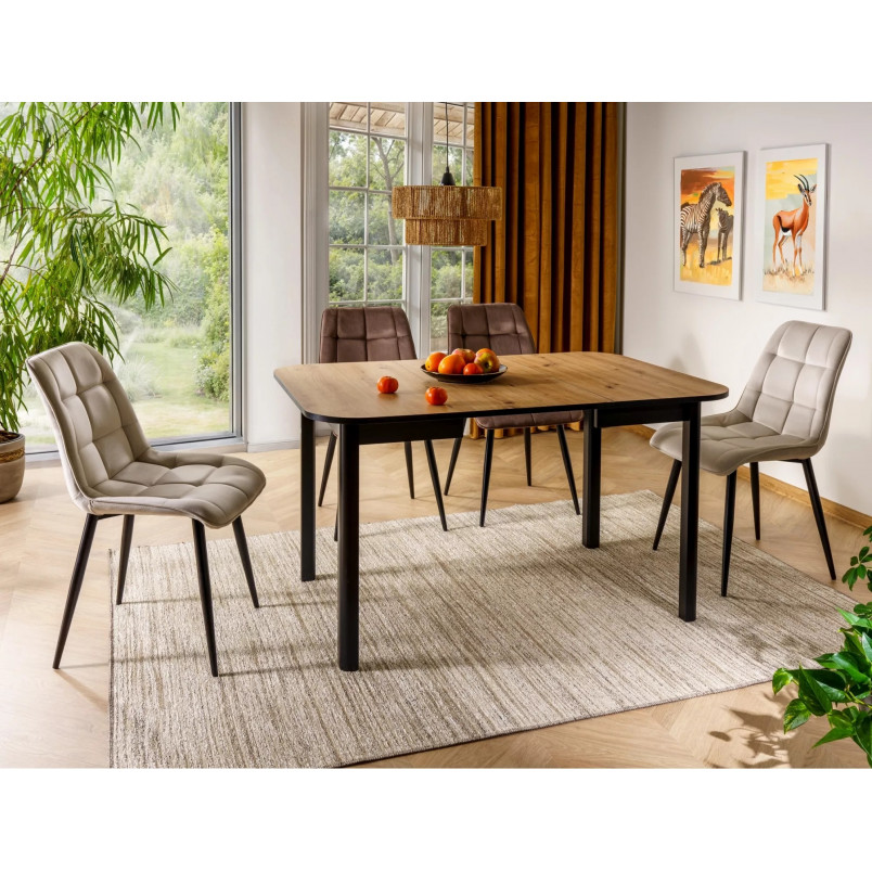 Krzesło welurowe Chic Velvet cappuccino Signal - Stylowy design
