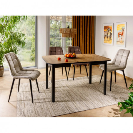 Krzesło welurowe Chic Velvet cappuccino Signal - Stylowy design