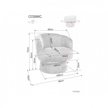 Fotel Cosmic Raven szary Signal | Komfort i styl w Twoim domu