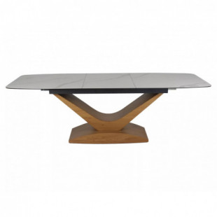 Stół rozkładany Dolce Signal | 180-240x95cm | Biały marmur