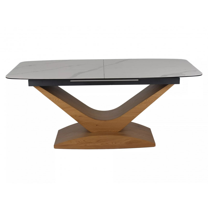 Stół rozkładany Dolce Signal | 180-240x95cm | Biały marmur