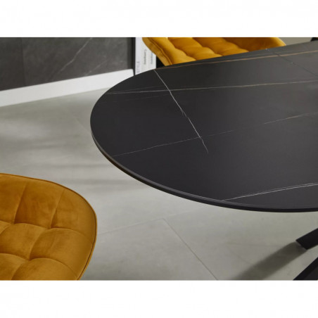 Stół rozkładany Signal Gaston: Elegancki design, ceramika, 140cm