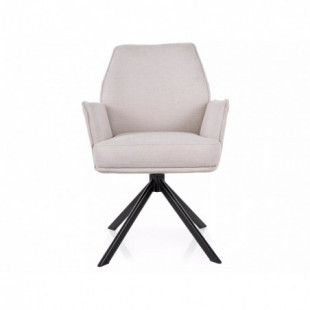 Krzesło fotelowe obrotowe Hugo Brego - Signal - Jasny beż
