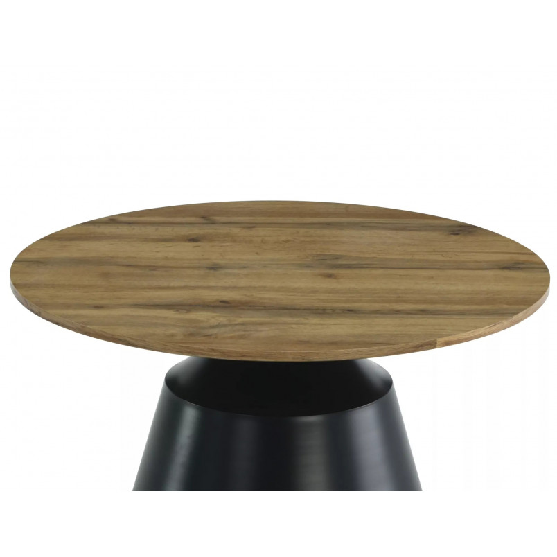 Stoliki okrągłe Itaka Signal | Dąb Artisan / Czarny
