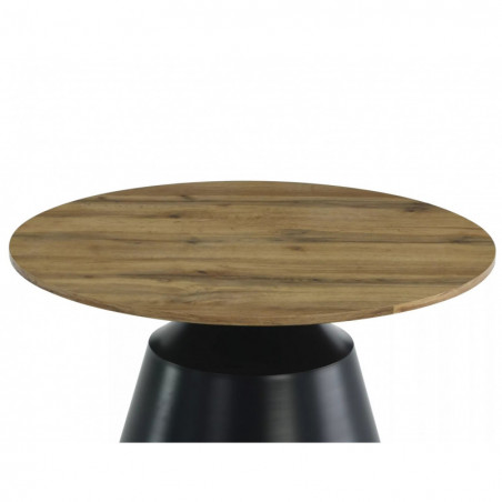 Stoliki okrągłe Itaka Signal | Dąb Artisan / Czarny