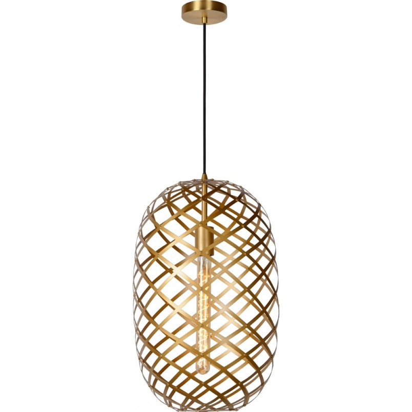 Lampa Wisząca Mosiężna Lucide Wolfram 32cm | Sklep Lamp