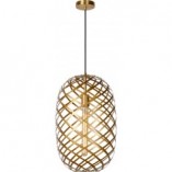 Lampa Wisząca Mosiężna Lucide Wolfram 32cm | Sklep Lamp