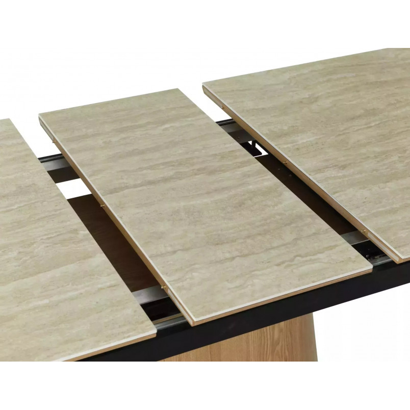 Stół rozkładany Monaco Signal | 160-200x90cm | Beż Travertine