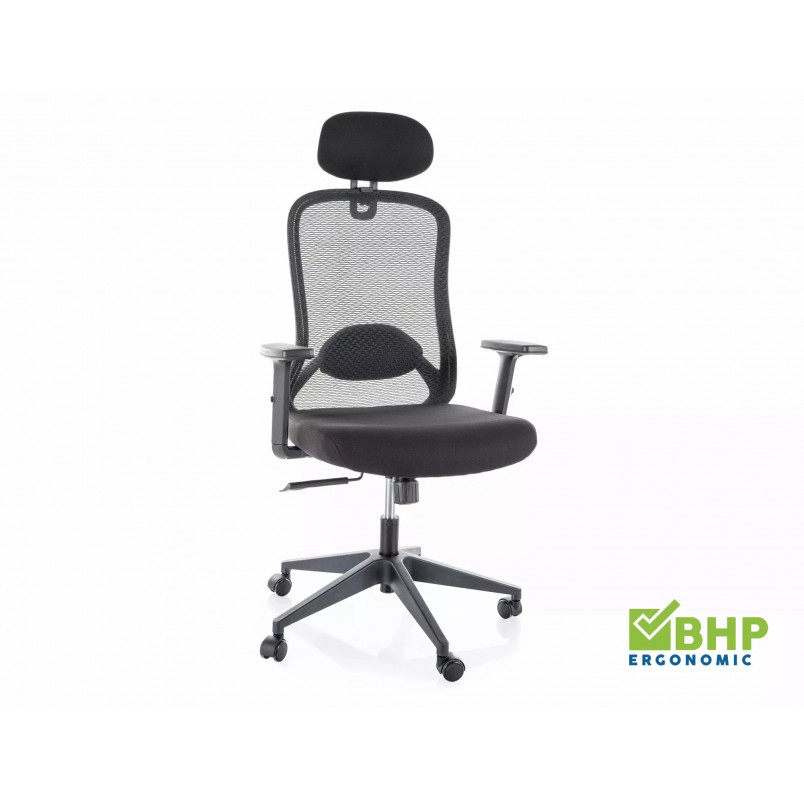 Fotel biurowy ergonomiczny Signal Q-050 czarny - Komfort i zdrowie
