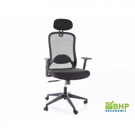 Fotel biurowy ergonomiczny Signal Q-050 czarny - Komfort i zdrowie