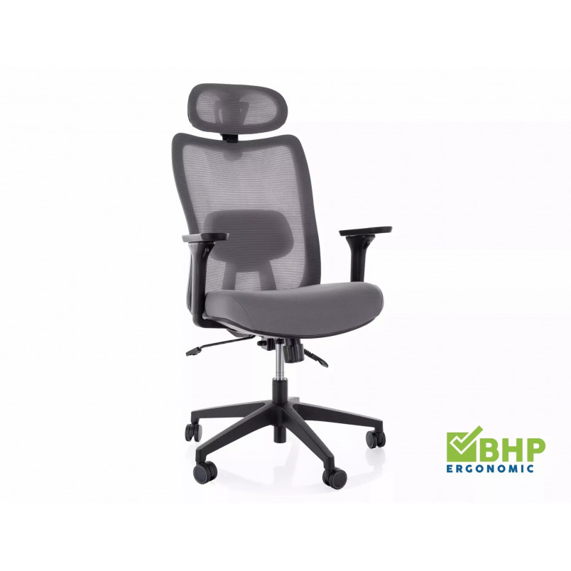 Fotel Ergonomiczny Q-724 Szary Signal - Komfort i Zdrowie
